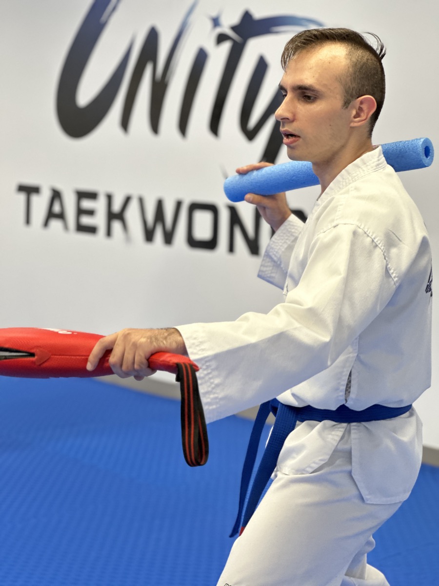 Teen and adult taekwondo training at Unity Taekwondo Chilliwack