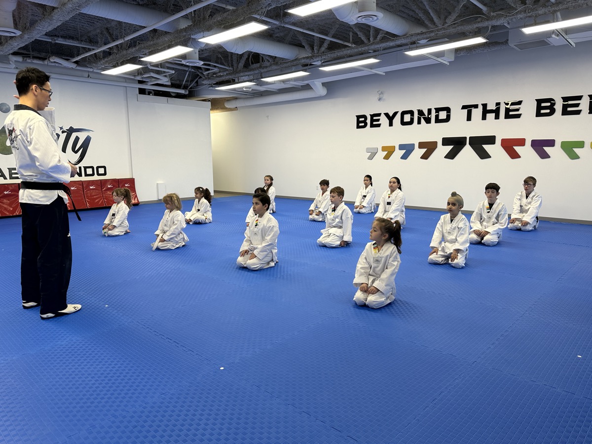 U-Kids class training together with Master Nam at Unity Taekwondo