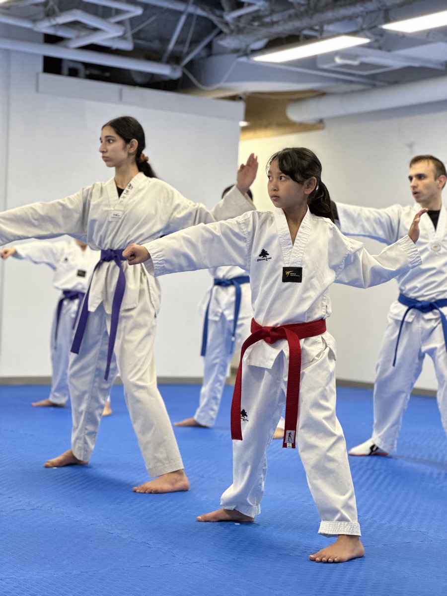 U-Kids students practising taekwondo at Unity Taekwondo Chilliwack